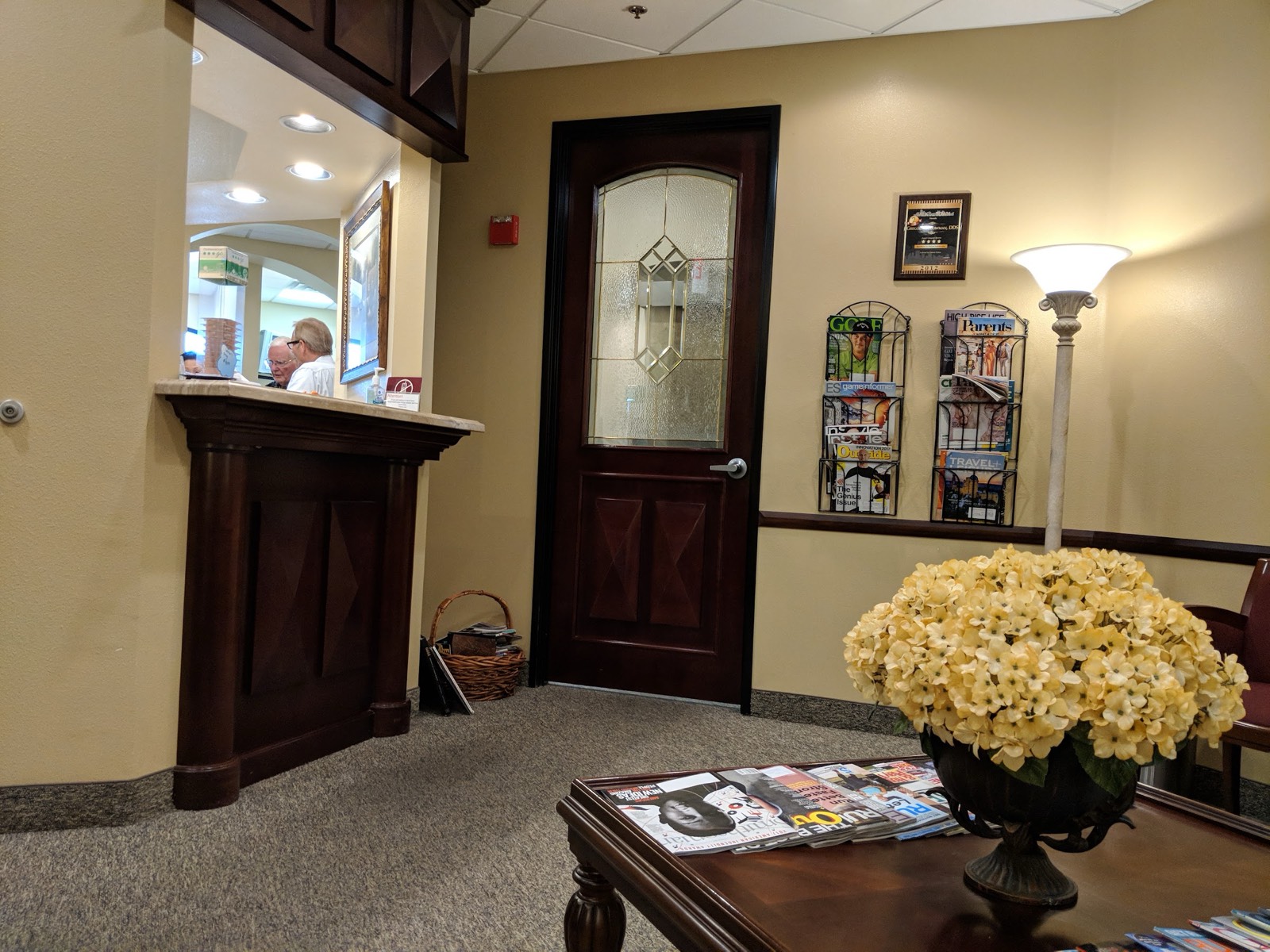 The waiting room at Gregory A. Bowman DDS on West Sahara Avenue